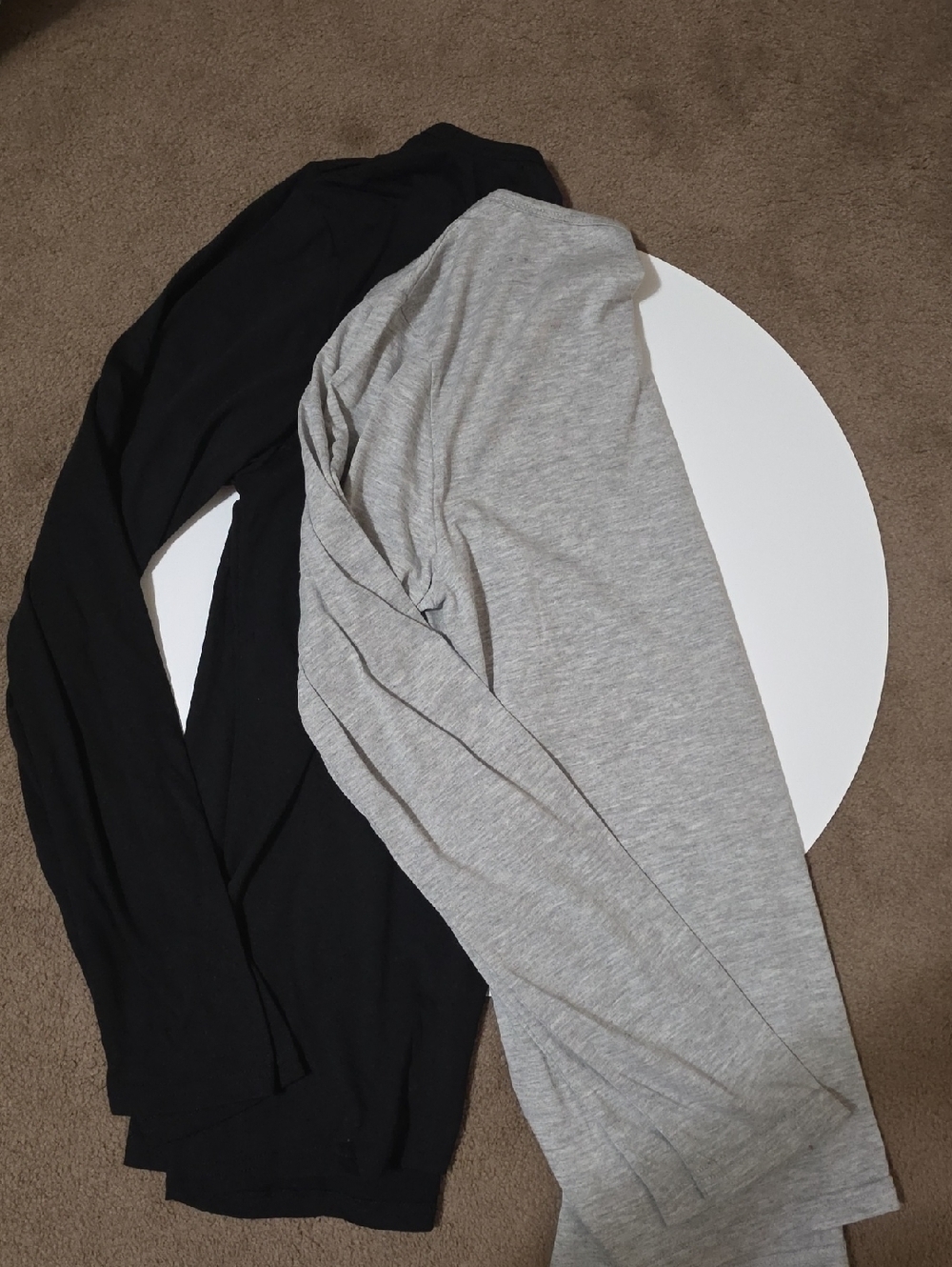 Women’s Long Sleeve Tee - Black & Light Gray